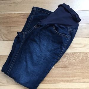 2 short maternity skinny jeans